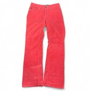 Y2K Polo Ralph Lauren Jeans Co Red Corduroy Low Rise Bootcut Flared Pants